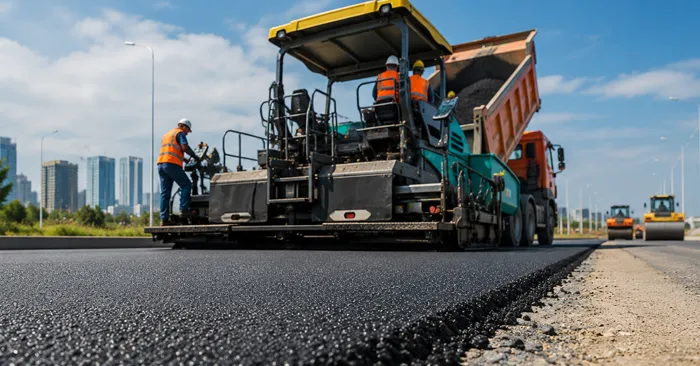 Road paving with elastomer modified asphalt