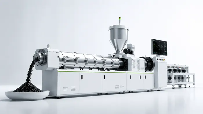 Extruder equipment studio view