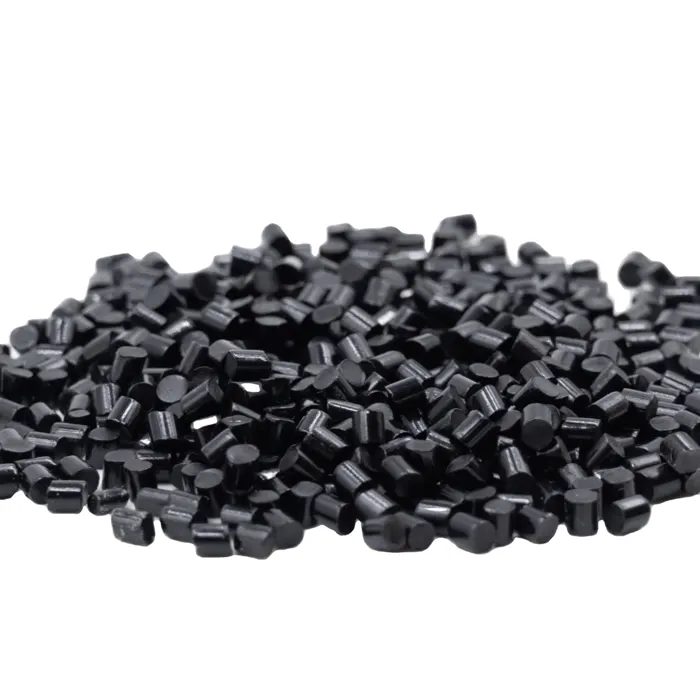 Studio shot of elastomer granulate